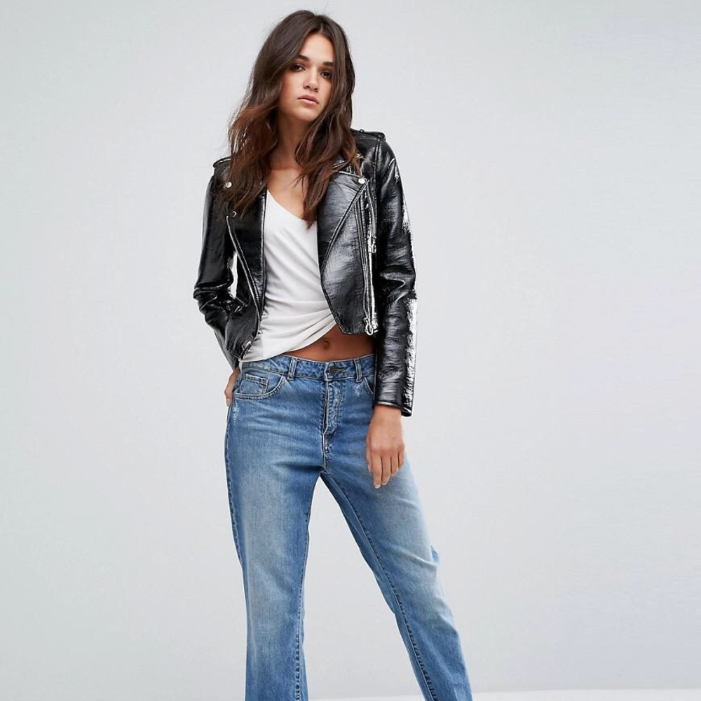 BLANK NYC PATENT LEATHER JACKET